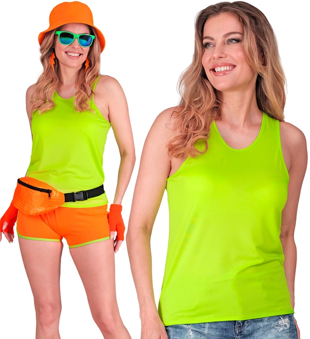 [97025] "DÉBARDEUR VERT FLUORESCENT" (XXL)