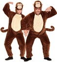 "SINGE EN PELUCHE DOUX" (combinaison à capuche avec masque)