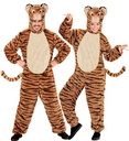 "TIGRE EN PELUCHE DOUX" (combinaison à capuche avec masque)