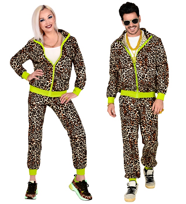 [97201] "COSTUME LEOPARD ANNEES 80" (veste, pantalon) (S)