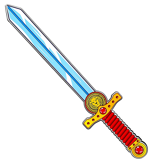 [97300] "EPEE COEUR DE LION" en mousse douce EVA - 52 cm