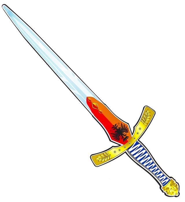 "EPEE DE CHEVALIER" en mousse douce EVA - 60 cm