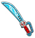 "COUTELAS DE PIRATE" en mousse douce EVA - 52 cm