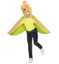 "CANARI EN PELUCHE DOUX" (cape à capuche avec ailes et masque)
