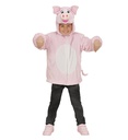 "COCHON EN PELUCHE DOUX" (veste à capuche et masque)