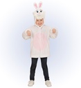 "LAPIN EN PELUCHE DOUX" (veste à capuche et masque)