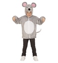 "SOURIS EN PELUCHE DOUX" (veste à capuche et masque)