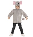 "ELEPHANT EN PELUCHE DOUX" (veste à capuche et masque)