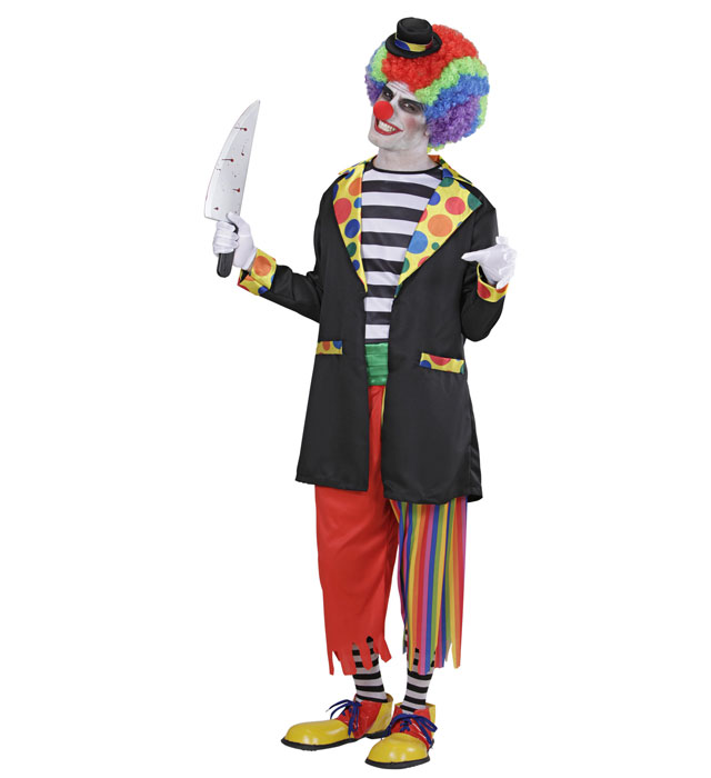 "VILAIN CLOWN" (veste, chemise, pantalon, chaussettes, mini-chapeau)