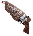 "PISTOLET DE COW-BOY AVEC HOLSTER ET CEINTURE" 28 cm