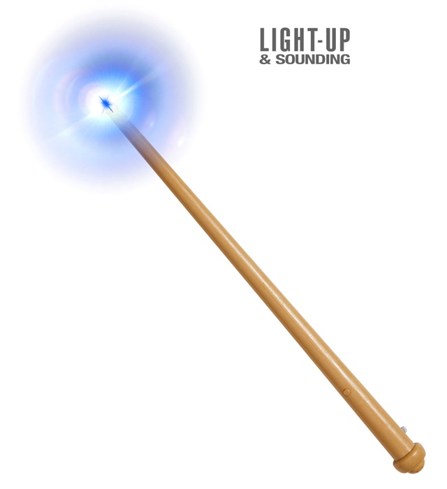 [9805M] "BAGUETTE MAGIQUE LUMINEUSE ET SONORE" 36 cm