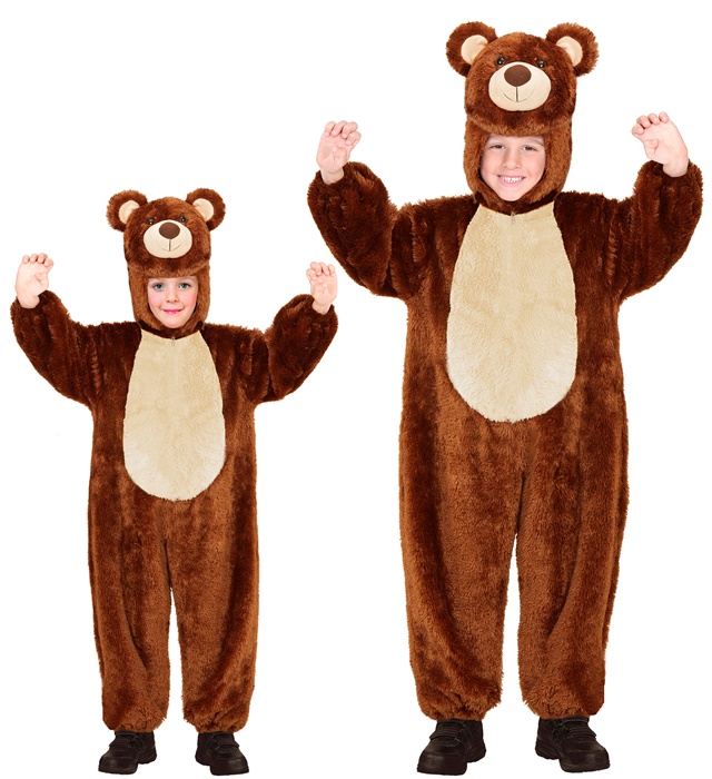 "OURS EN PELUCHE DOUX" (combinaison à capuche et masque)