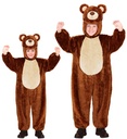 "OURS EN PELUCHE DOUX" (combinaison à capuche et masque)