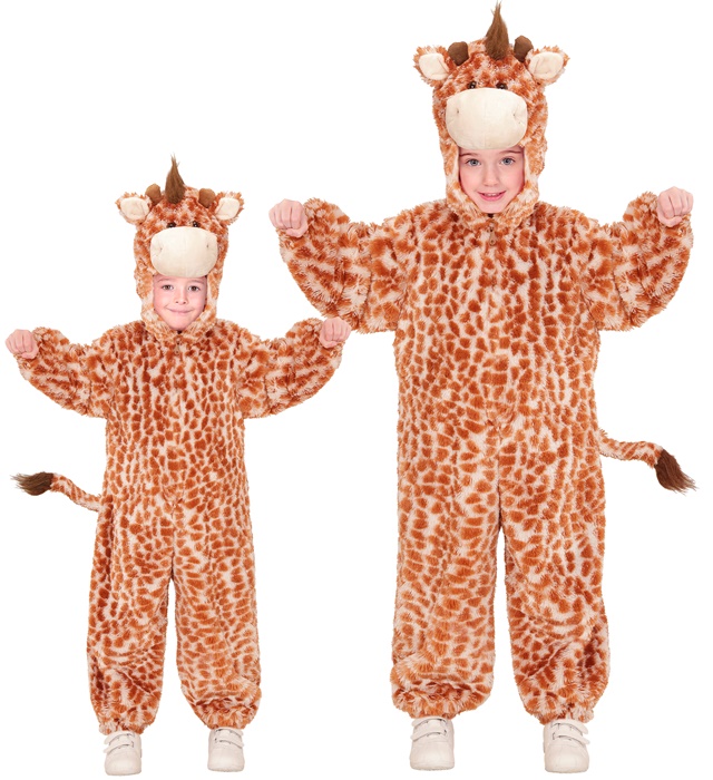 "GIRAFE EN PELUCHE DOUX" (combinaison à capuche et masque)