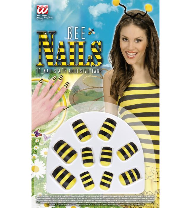 Set de "10 FAUX ONGLES ABEILLE"