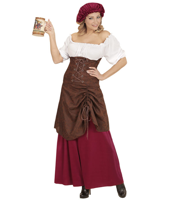 [01491] "SERVEUSE DE TAVERNE" (robe, coiffe) (S)