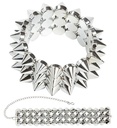 "RAS DU COU ET BRACELET A POINTES"