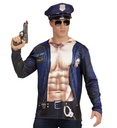 "POLICIER" (T-shirt manches longues avec impression photoréaliste par sublimation)