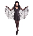"FEMME CHAUVE-SOURIS" (robe avec ailes, oreilles)