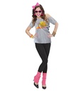 "80s BEACH GIRL" (T-shirt, bandeau noeud, jambières)