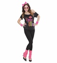 "FILLE DES ANNEES 80" (T-shirt, bandeau noeud, jambières)