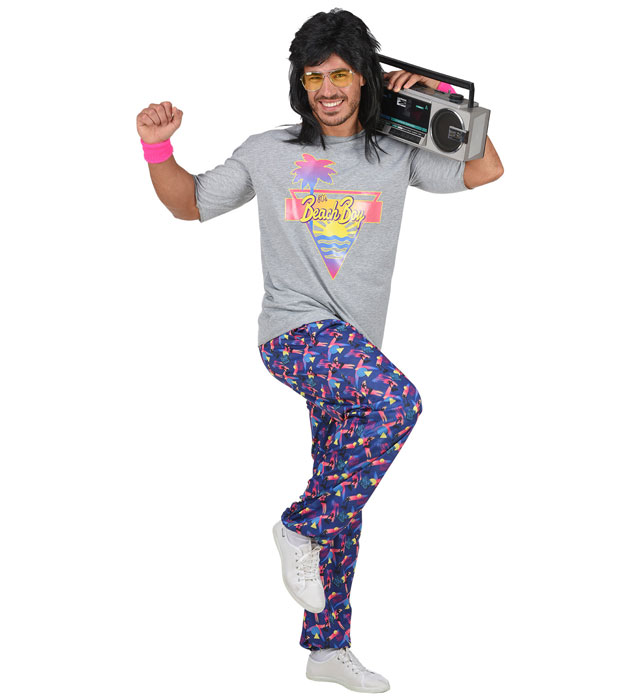 "80s BEACH BOY" (T-shirt, pantalon baggy)