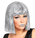 "PERRUQUE GLITZY VEGAS ARGENT" en boîte