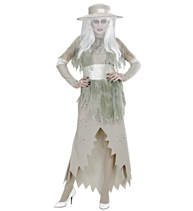 "LADY SPECTRE" (robe, chapeau, voilette, ceinture, gants)