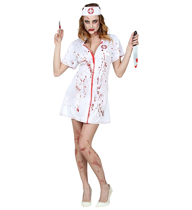 "INFIRMIERE ZOMBIE" (robe, coiffe)