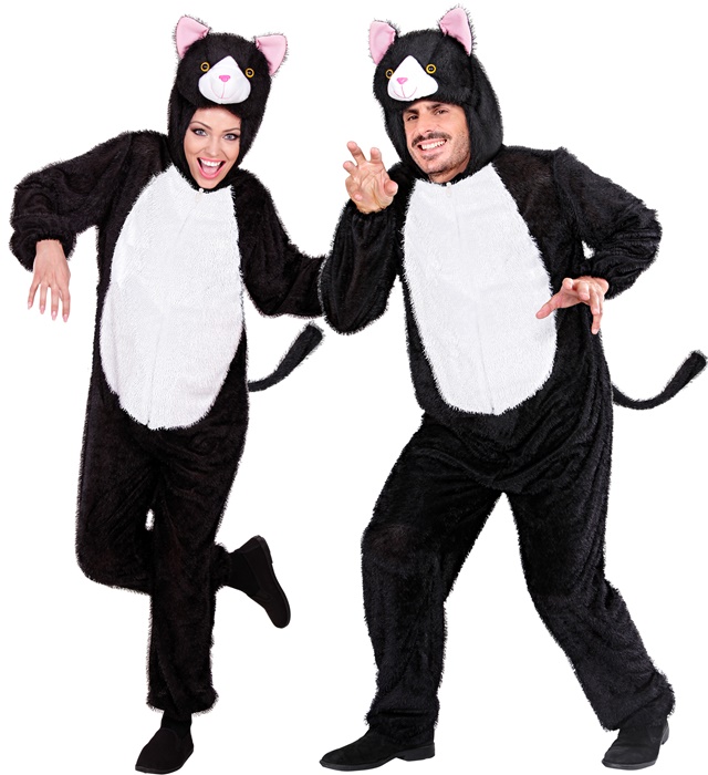 "CHAT AMUSANT" (combinaison à capuche avec masque)