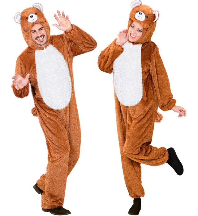 "OURS AMUSANT" (combinaison à capuche et masque)