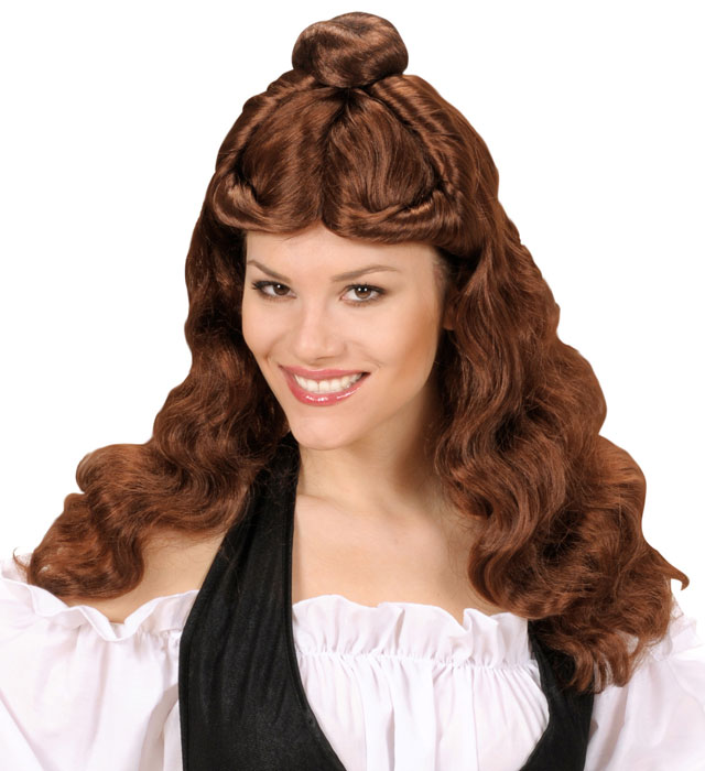 [E0729] "PERRUQUE WESTERN BELLE" brune - en boite