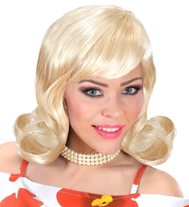 "PERRUQUE ANNEES 60" blonde - en boite
