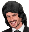 Set de "4 PERRUQUE FRANKIE" noire - en boîte