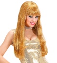 "PERRUQUE GLAMOUR BRILLANT" dorée - en boite