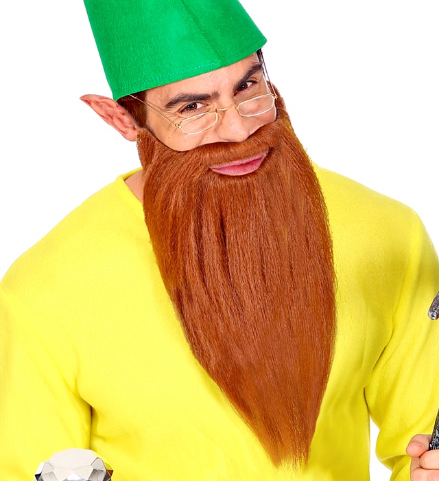 [01526] "LONGUE BARBE BRUNE AVEC MOUSTACHE PERSONNAGE" s'adapte avec confort