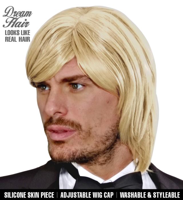 [K9226] "PERRUQUE BLONDE ADAM DREAM HAIR"en boite de couleur
