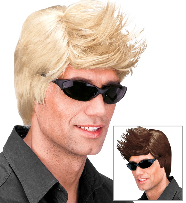 "PERRUQUE DAVID" en boÎte - 2 coul.: blond, brun