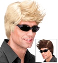 "PERRUQUE DAVID" en boÎte - 2 coul.: blond, brun