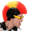 "PERRUQUE SUPPORTER ROUGE - JAUNE - ROUGE" en boite