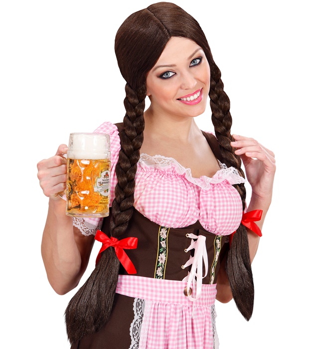 "PERRUQUE GRETEL" brune - en boite
