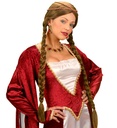 "PERRUQUE REINE DE LA RENAISSANCE"brune - en boite