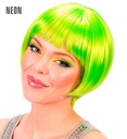"PERRUQUE RAVE PARTY" neon verte -en boite