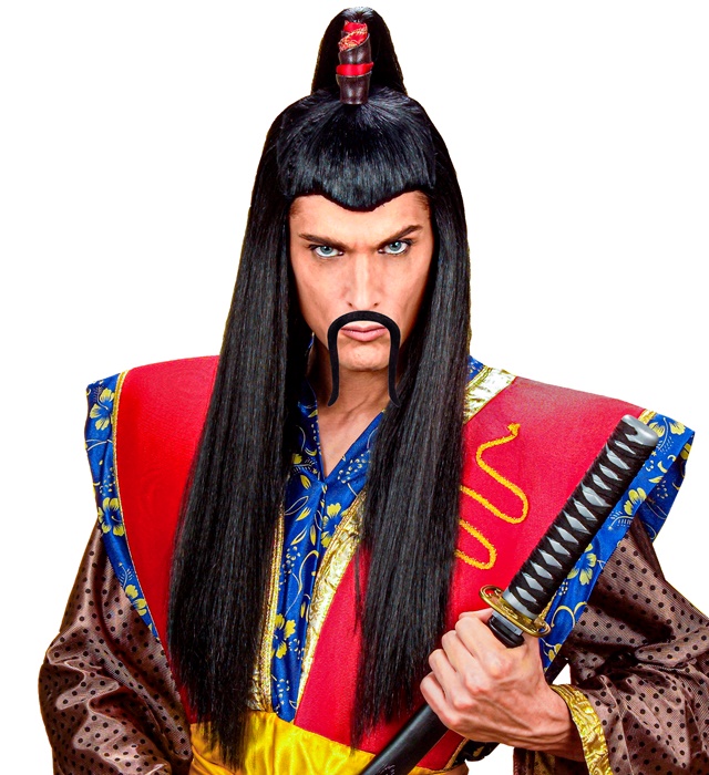 "PERRUQUE SAMURAI LONGUE" en boÎte