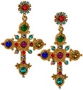 "BOUCLES D’OREILLES CROIX BIJOUX OR"