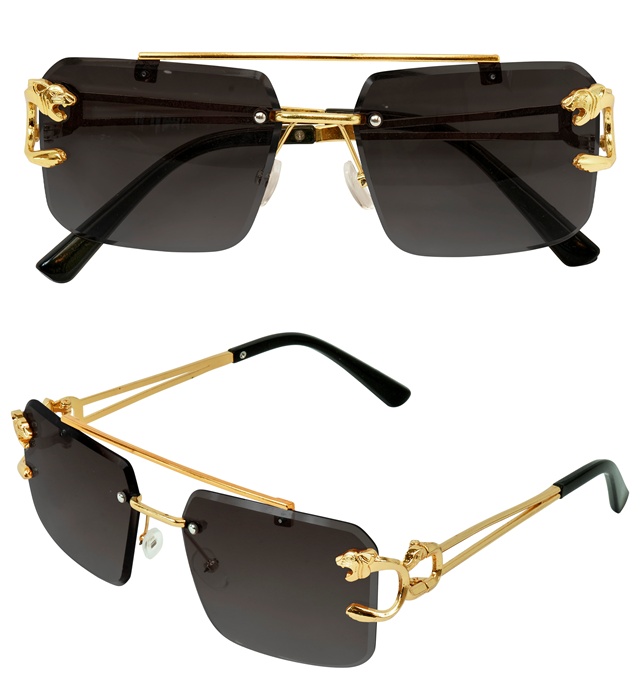"LUNETTES ANIMALIER OR AVEC VERRES FUMÉS"