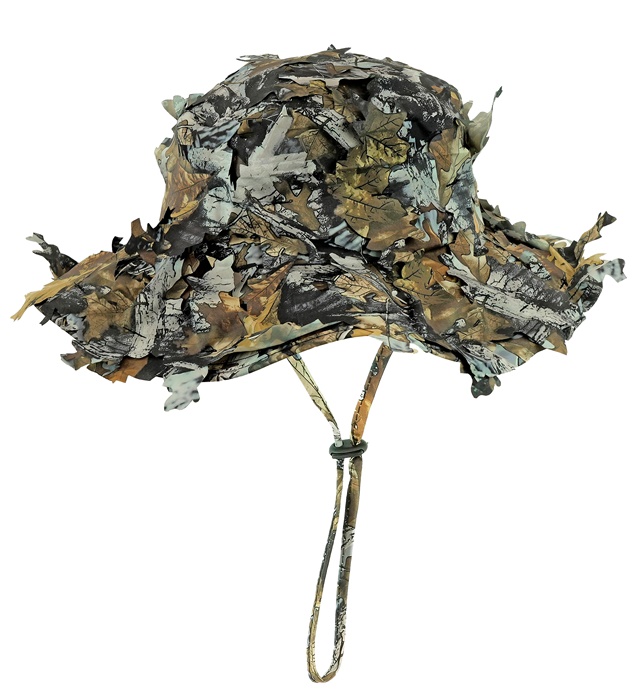 [11930] "CHAPEAU BOONIE TACTIQUE AVEC FEUILLES CAMOUFLAGE"