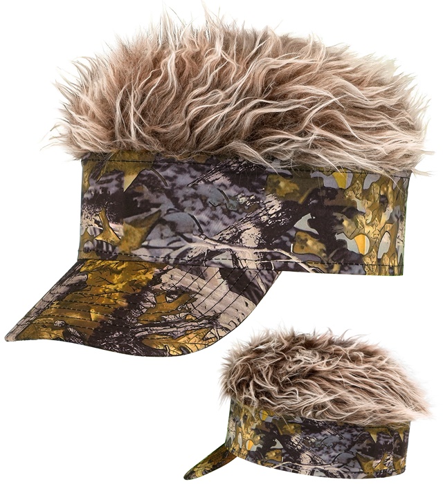 "VISIERE AVEC CHEVEUX PELUCHE CAMOUFLAGE"