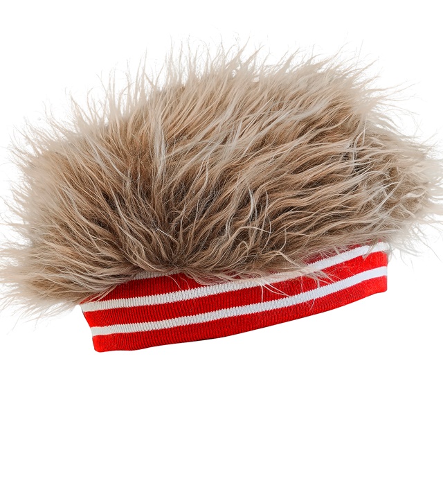 "BANDEAU AVEC CHEVEUX PELUCHE ANNEES 80"