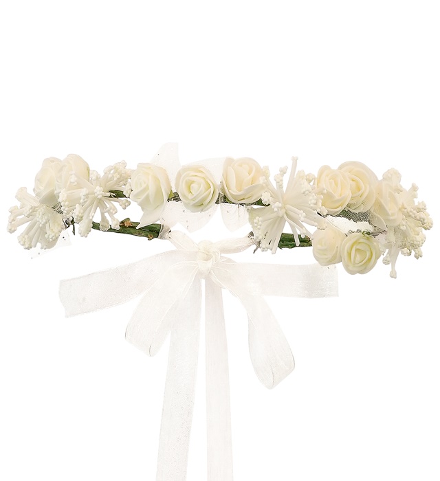 "TIARA FLEURS BLANCHES"